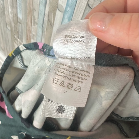 Hanna Andersson 10 Unicorn Print Super Soft Skater Dress Cotton Stretch Knit - Picture 5 of 7